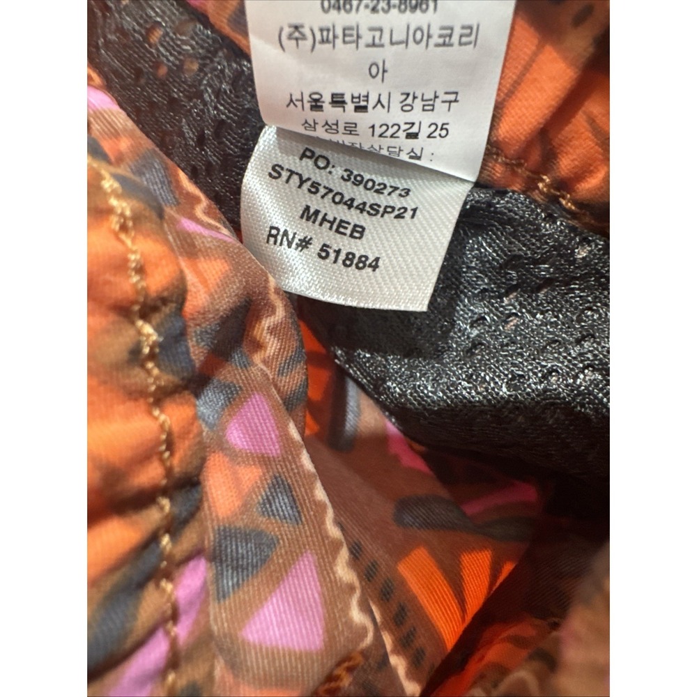 PATAGONIA Women's Shorts Small Orange Barely Baggies Geometric Print 2.5" Inseam - Picture 4 of 4